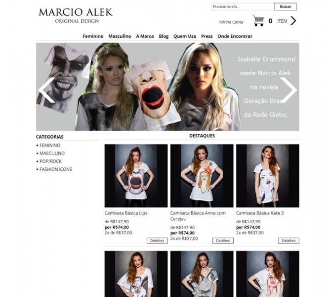 Marcio Alek Home - Loja virtual Magento