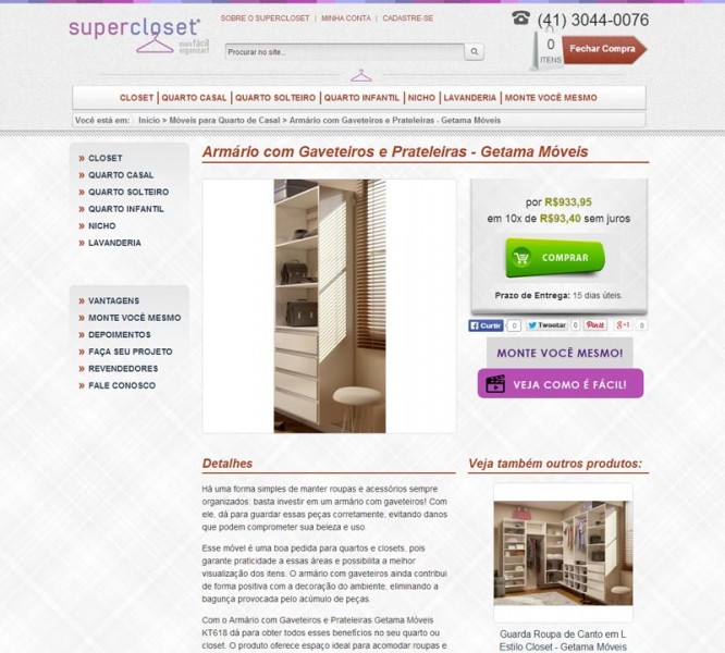 Super Closets - Produto